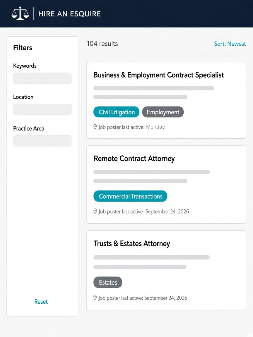 Hire an Esquire job board